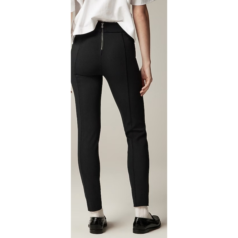Pixie pant in stretch ponte size 4R navy color legging style pant j crew